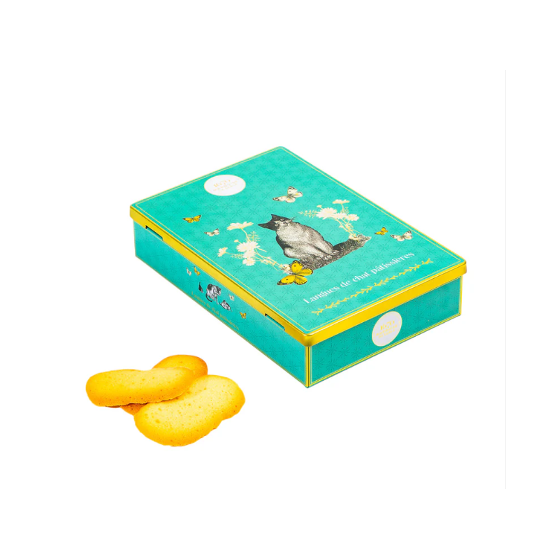 Boites de langues de chat pâtissières